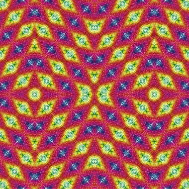 Kusursuz etnik düzen. Soyut retro arka plan. Kusursuz bir doku. Simetrik arkaplan. Sanat dokusu