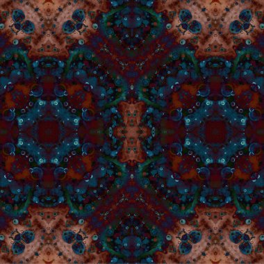 Seamless ethnic pattern. Abstract retro background. Seamless texture. Symmetrical background. Art texture