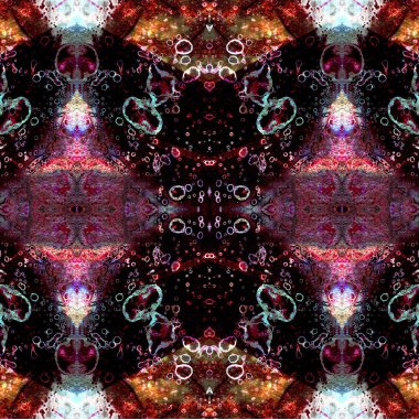 Kusursuz etnik düzen. Soyut retro arka plan. Kusursuz bir doku. Simetrik arkaplan. Sanat dokusu