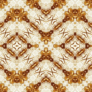 Seamless ethnic pattern. Abstract retro background. Seamless texture. Symmetrical background. Art texture