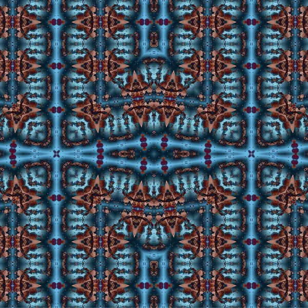 Kusursuz etnik düzen. Soyut retro arka plan. Kusursuz bir doku. Simetrik arkaplan. Sanat dokusu