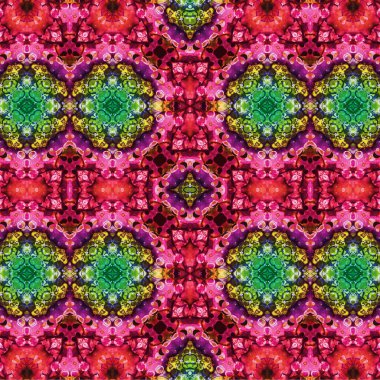 Kusursuz etnik düzen. Soyut retro arka plan. Kusursuz bir doku. Simetrik arkaplan. Sanat dokusu