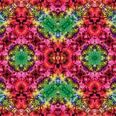 Kusursuz etnik düzen. Soyut retro arka plan. Kusursuz bir doku. Simetrik arkaplan. Sanat dokusu