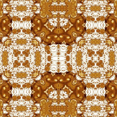 Kusursuz etnik düzen. Soyut retro arka plan. Kusursuz bir doku. Simetrik arkaplan. Sanat dokusu