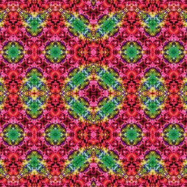 Kusursuz etnik düzen. Soyut retro arka plan. Kusursuz bir doku. Simetrik arkaplan. Sanat dokusu