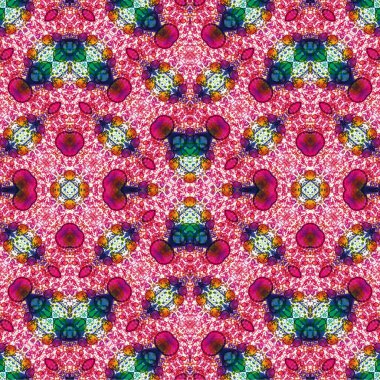 Kusursuz etnik düzen. Soyut retro arka plan. Kusursuz bir doku. Simetrik arkaplan. Sanat dokusu