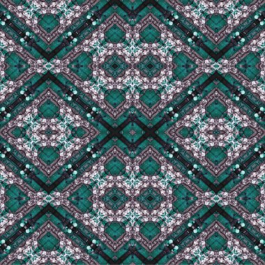 Kusursuz etnik düzen. Soyut retro arka plan. Kusursuz bir doku. Simetrik arkaplan. Sanat dokusu