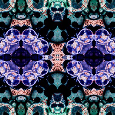 Kusursuz etnik düzen. Soyut retro arka plan. Kusursuz bir doku. Simetrik arkaplan. Sanat dokusu