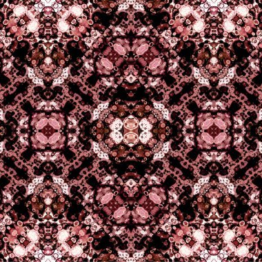 Kusursuz etnik düzen. Soyut retro arka plan. Kusursuz bir doku. Simetrik arkaplan. Sanat dokusu