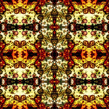 Kusursuz etnik düzen. Soyut retro arka plan. Kusursuz bir doku. Simetrik arkaplan. Sanat dokusu