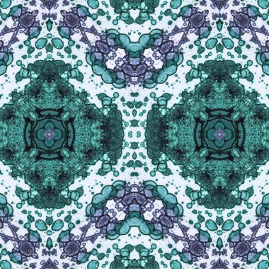 Kusursuz etnik düzen. Soyut retro arka plan. Kusursuz bir doku. Simetrik arkaplan. Sanat dokusu