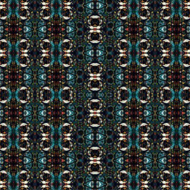 Kusursuz etnik düzen. Soyut retro arka plan. Kusursuz bir doku. Simetrik arkaplan. Sanat dokusu