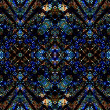 Kusursuz etnik düzen. Soyut retro arka plan. Kusursuz bir doku. Simetrik arkaplan. Sanat dokusu