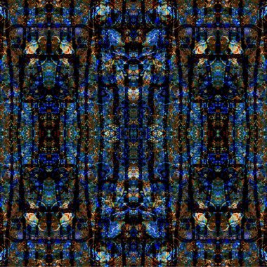 Kusursuz etnik düzen. Soyut retro arka plan. Kusursuz bir doku. Simetrik arkaplan. Sanat dokusu