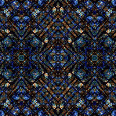 Kusursuz etnik düzen. Soyut retro arka plan. Kusursuz bir doku. Simetrik arkaplan. Sanat dokusu