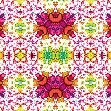 Kusursuz etnik düzen. Soyut retro arka plan. Kusursuz bir doku. Simetrik arkaplan. Sanat dokusu