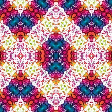 Kusursuz etnik düzen. Soyut retro arka plan. Kusursuz bir doku. Simetrik arkaplan. Sanat dokusu