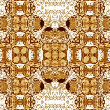 Kusursuz etnik düzen. Soyut retro arka plan. Kusursuz bir doku. Simetrik arkaplan. Sanat dokusu