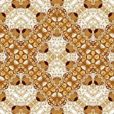 Kusursuz etnik düzen. Soyut retro arka plan. Kusursuz bir doku. Simetrik arkaplan. Sanat dokusu