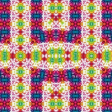 Kusursuz etnik düzen. Soyut retro arka plan. Kusursuz bir doku. Simetrik arkaplan. Sanat dokusu