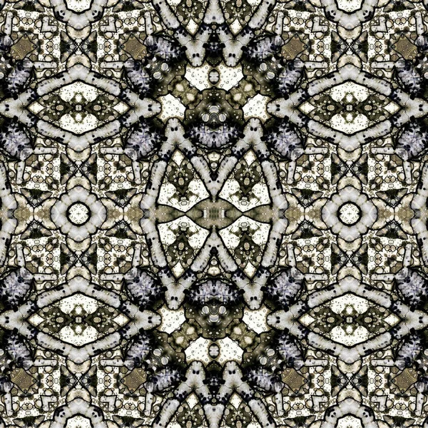 Kusursuz etnik düzen. Soyut retro arka plan. Kusursuz bir doku. Simetrik arkaplan. Sanat dokusu