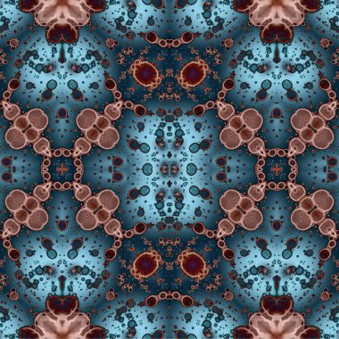 Kusursuz etnik düzen. Soyut retro arka plan. Kusursuz bir doku. Simetrik arkaplan. Sanat dokusu