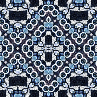 Kusursuz etnik düzen. Soyut retro arka plan. Kusursuz bir doku. Simetrik arkaplan. Sanat dokusu