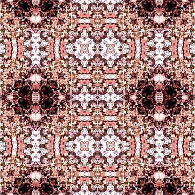 Kusursuz etnik düzen. Soyut retro arka plan. Kusursuz bir doku. Simetrik arkaplan. Sanat dokusu