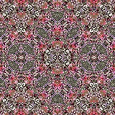 Kusursuz etnik düzen. Soyut retro arka plan. Kusursuz bir doku. Simetrik arkaplan. Sanat dokusu