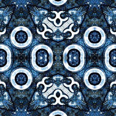 Kusursuz etnik düzen. Soyut retro arka plan. Kusursuz bir doku. Simetrik arkaplan. Sanat dokusu