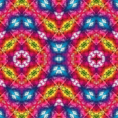 Kusursuz etnik düzen. Soyut retro arka plan. Kusursuz bir doku. Simetrik arkaplan. Sanat dokusu