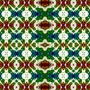 Kusursuz etnik düzen. Soyut retro arka plan. Kusursuz bir doku. Simetrik arkaplan. Sanat dokusu