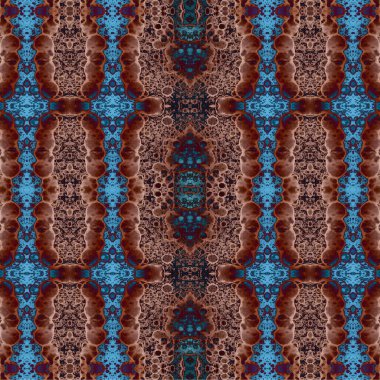 Kusursuz etnik düzen. Soyut retro arka plan. Kusursuz bir doku. Simetrik arkaplan. Sanat dokusu