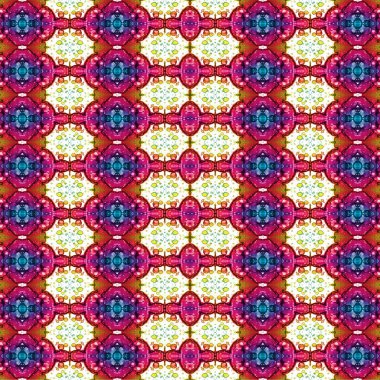 Kusursuz etnik düzen. Soyut retro arka plan. Kusursuz bir doku. Simetrik arkaplan. Sanat dokusu