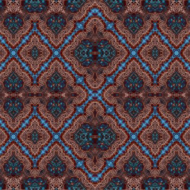 Kusursuz etnik düzen. Soyut retro arka plan. Kusursuz bir doku. Simetrik arkaplan. Sanat dokusu