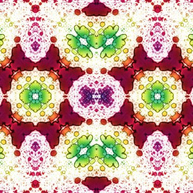 Kusursuz etnik düzen. Soyut retro arka plan. Kusursuz bir doku. Simetrik arkaplan. Sanat dokusu