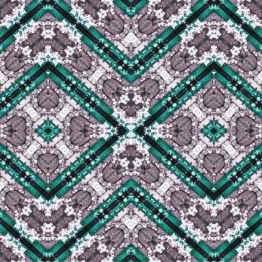 Kusursuz etnik düzen. Soyut retro arka plan. Kusursuz bir doku. Simetrik arkaplan. Sanat dokusu