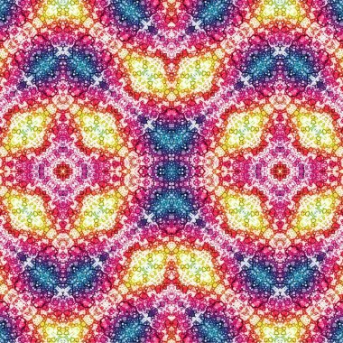 Kusursuz etnik düzen. Soyut retro arka plan. Kusursuz bir doku. Simetrik arkaplan. Sanat dokusu