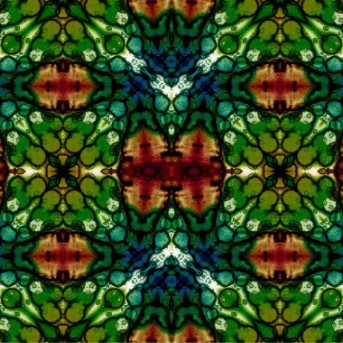 Kusursuz etnik düzen. Soyut retro arka plan. Kusursuz bir doku. Simetrik arkaplan. Sanat dokusu