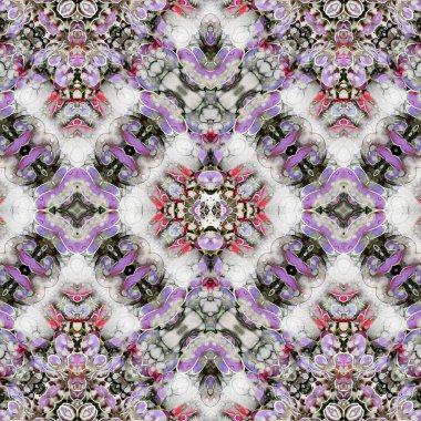 Kusursuz etnik düzen. Soyut retro arka plan. Kusursuz bir doku. Simetrik arkaplan. Sanat dokusu