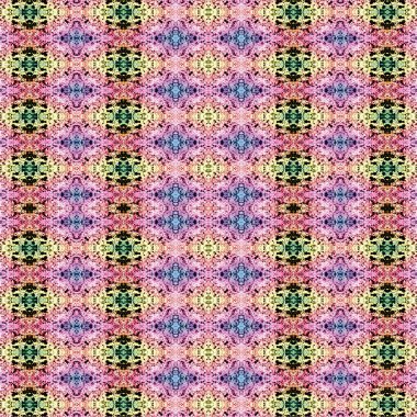 Kusursuz etnik düzen. Soyut retro arka plan. Kusursuz bir doku. Simetrik arkaplan. Sanat dokusu