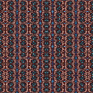 Kusursuz etnik düzen. Soyut retro arka plan. Kusursuz bir doku. Simetrik arkaplan. Sanat dokusu