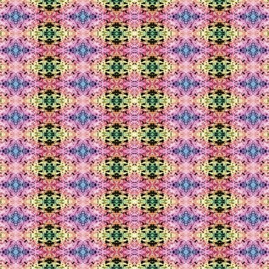 Kusursuz etnik düzen. Soyut retro arka plan. Kusursuz bir doku. Simetrik arkaplan. Sanat dokusu