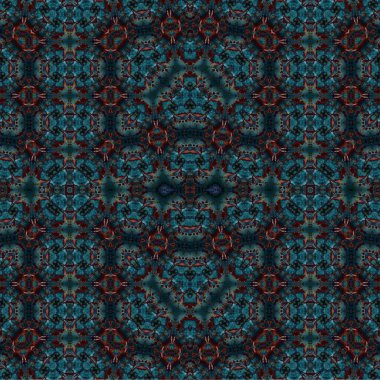 Kusursuz etnik düzen. Soyut retro arka plan. Kusursuz bir doku. Simetrik arkaplan. Sanat dokusu