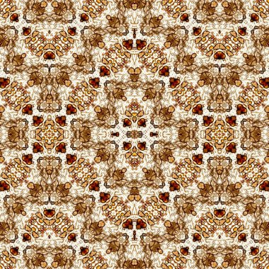 Kusursuz etnik düzen. Soyut retro arka plan. Kusursuz bir doku. Simetrik arkaplan. Sanat dokusu