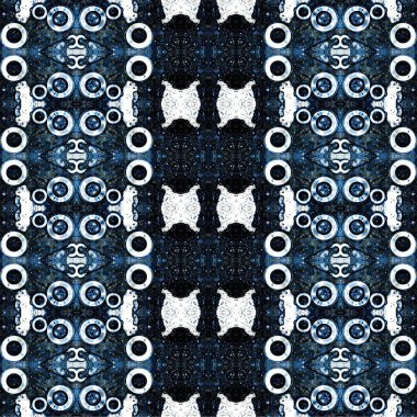 Kusursuz etnik düzen. Soyut retro arka plan. Kusursuz bir doku. Simetrik arkaplan. Sanat dokusu