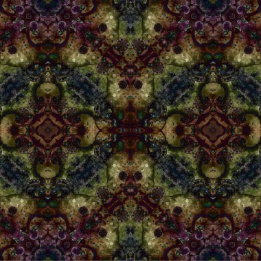 Kusursuz etnik düzen. Soyut retro arka plan. Kusursuz bir doku. Simetrik arkaplan. Sanat dokusu