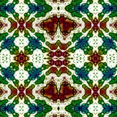 Kusursuz etnik düzen. Soyut retro arka plan. Kusursuz bir doku. Simetrik arkaplan. Sanat dokusu