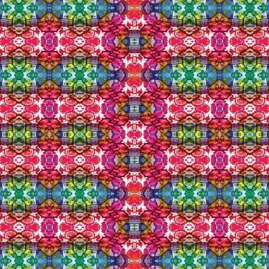 Kusursuz etnik düzen. Soyut retro arka plan. Kusursuz bir doku. Simetrik arkaplan. Sanat dokusu