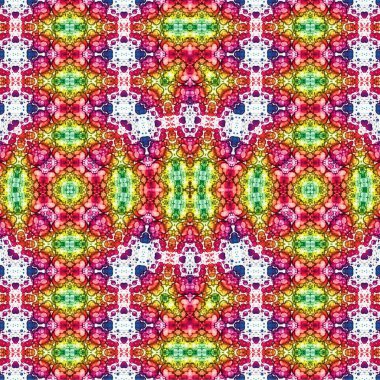 Kusursuz etnik düzen. Soyut retro arka plan. Kusursuz bir doku. Simetrik arkaplan. Sanat dokusu